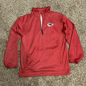 KC Chiefs Quarter zip pullover.  Size small, unisex.